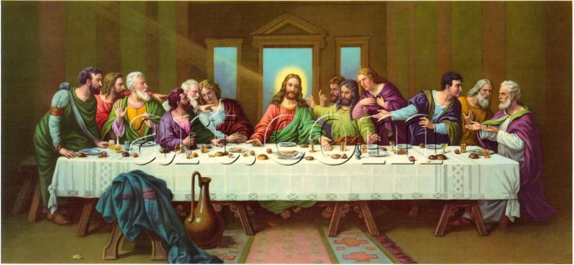 Leonardo da Vinci picture of last supper Painting 