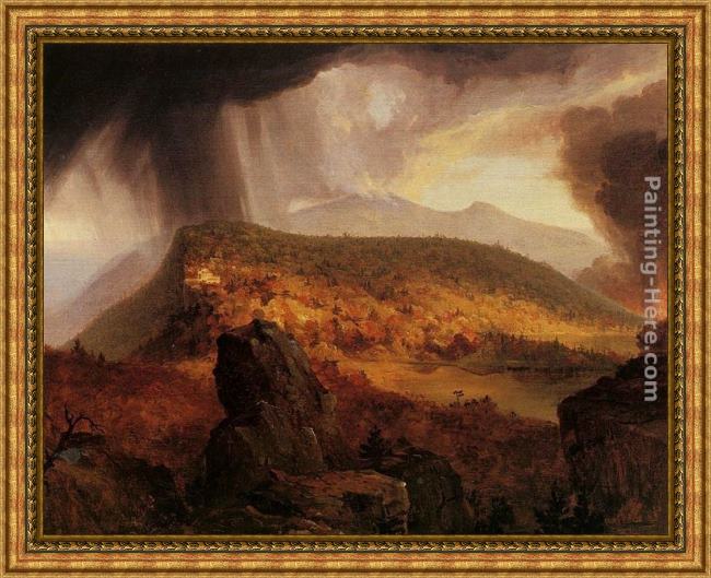 Framed Thomas Cole catskill mountain house the four elements painting