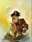 Frank Frazetta Woman with Tiger painting