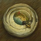Vladimir Kush One Flew Over The Wasp's Nest painting