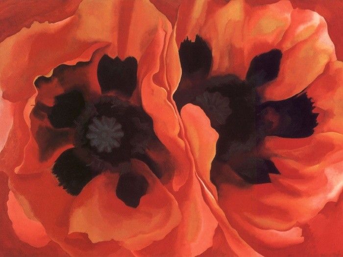 Georgia O'keeffe Oriental Poppies 1928 Painting - Ipaintingsforsale.com