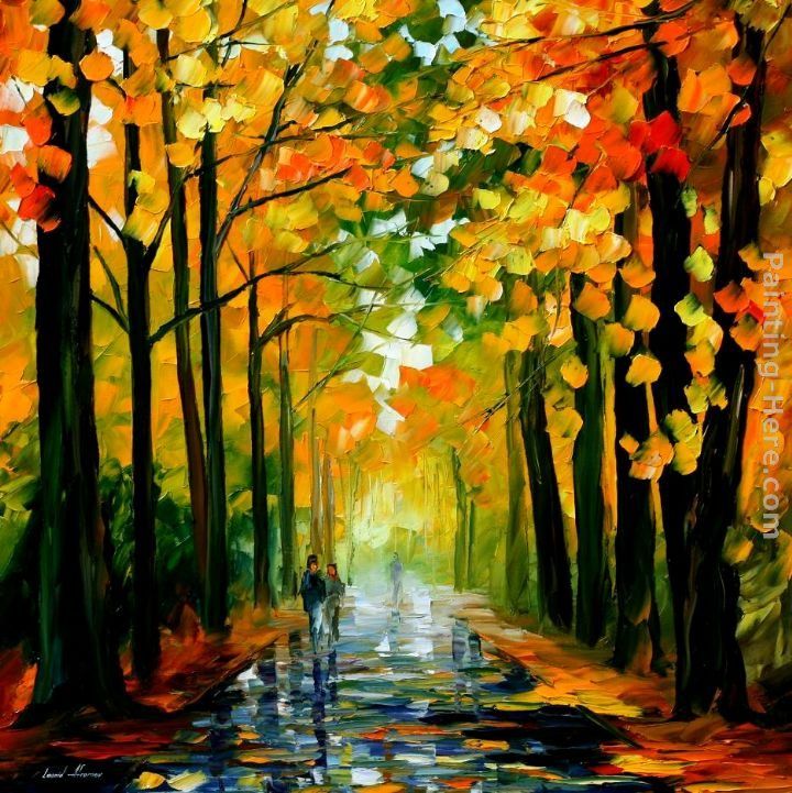 Leonid Afremov THE RAIN IS GONE Painting - iPaintingsforsale.com