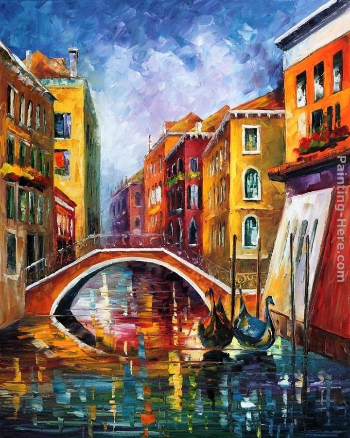 Leonid Afremov VENICE BRIDGE Painting - iPaintingsforsale.com