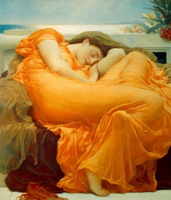 Lord Frederick Leighton Flaming June Painting - iPaintingsforsale.com