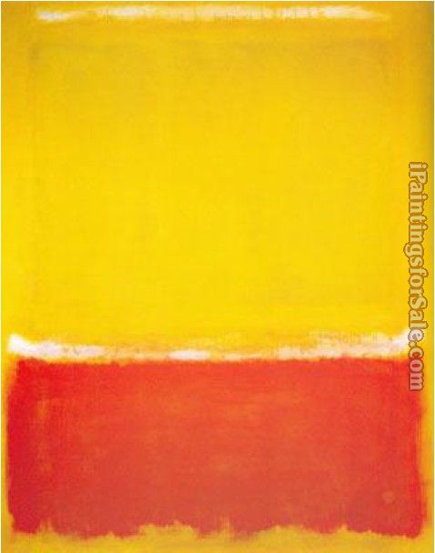 Mark Rothko White yellow Red on yellow Painting - iPaintingsforsale.com