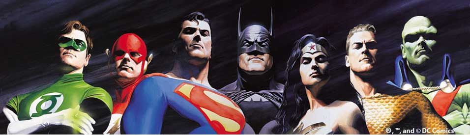 Unknown Artist Heroes Villains Comic Book Painting - iPaintingsforsale.com