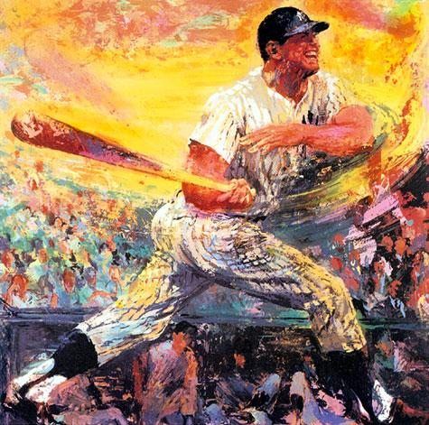 Leroy Neiman Mickey Mantle Painting - iPaintingsforsale.com