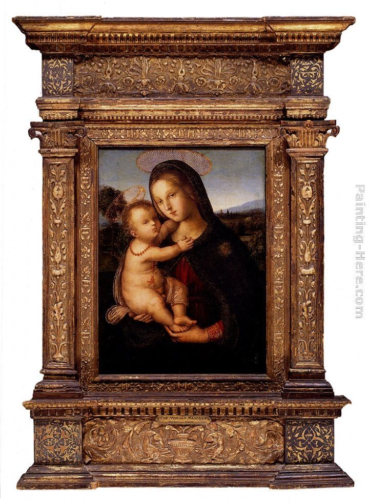 Bernardino Pinturicchio The Madonna And Child Before A Landscape ...