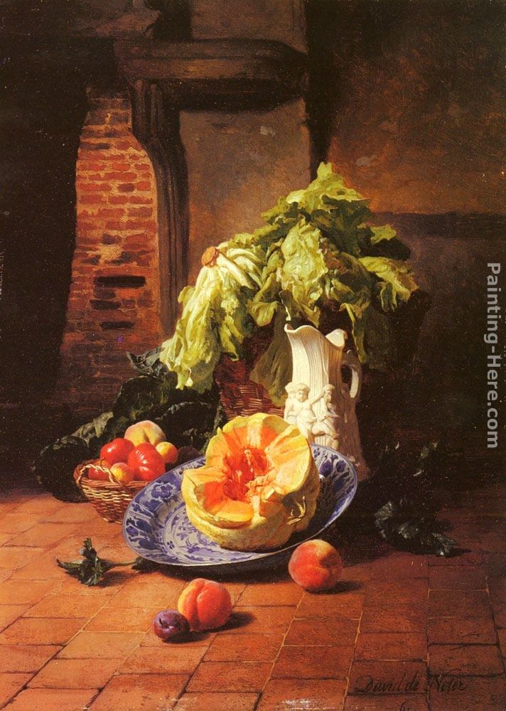 Painting by Noter- A Maid In The Kitchen