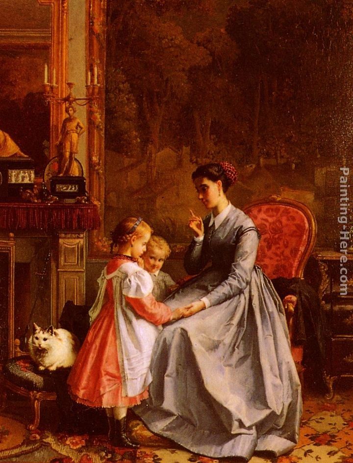 Francois-Louis Lanfant de Metz The New Nanny Painting ...