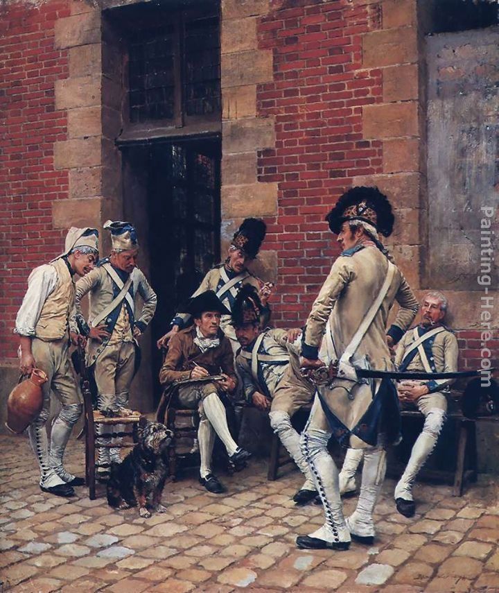 Meissonier Jean-Louis Ernest Meissonier The Sergeant's Portrait Painting ...