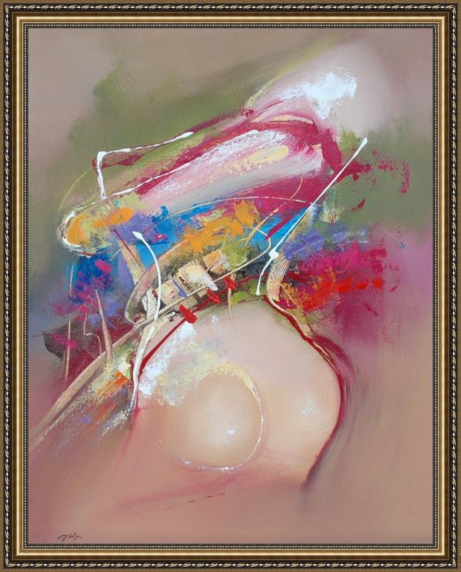 Framed 2010 allure ii painting