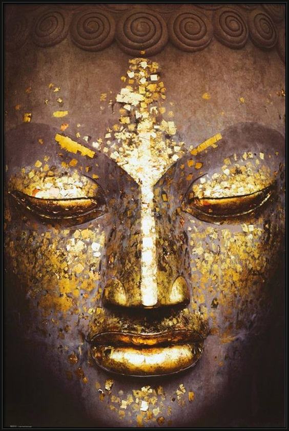 Framed 2010 buddha painting