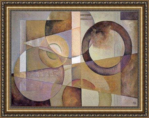 Framed 2010 string theory by marlene healey painting