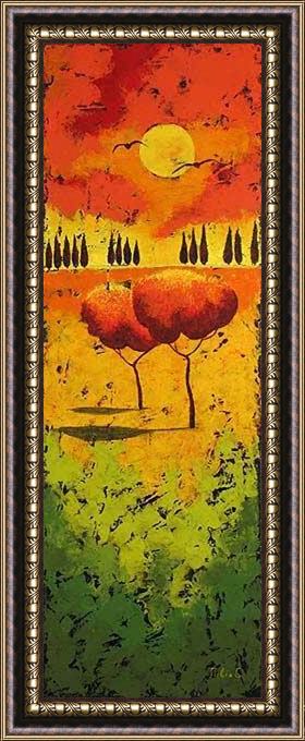 Framed 2010 tree i painting