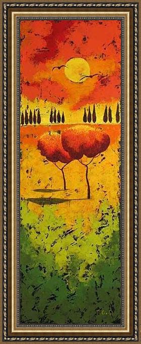 Framed 2010 tree i painting