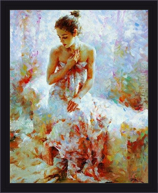Framed 2011 ballerina by stephen pan painting