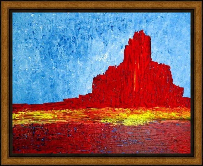 Framed 2011 monument valley painting