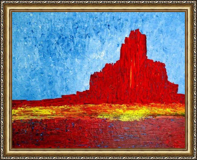 Framed 2011 monument valley painting