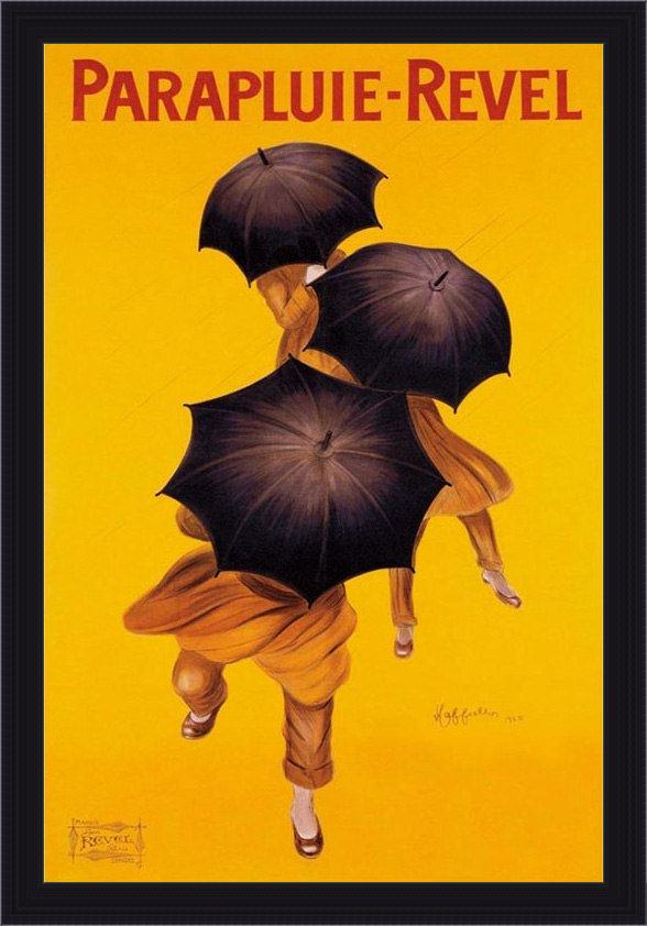 Framed 2011 parapluie revel painting