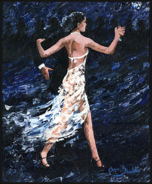 Framed 2011 tango dream painting