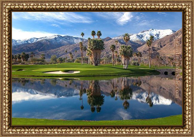 Framed 2012 indian canyon golf pictures painting
