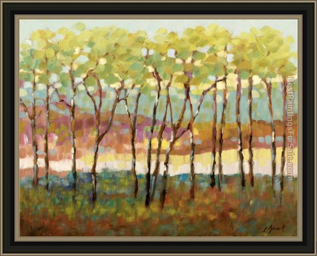 Framed 2012 libby smart distant color painting