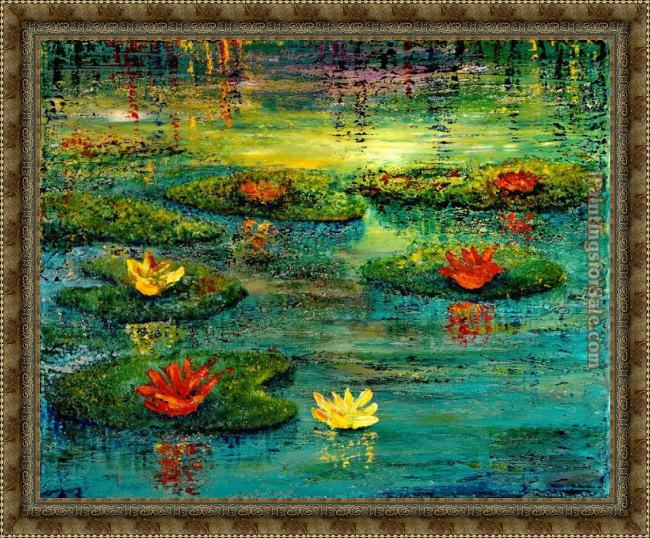 Framed 2012 tranquility painting