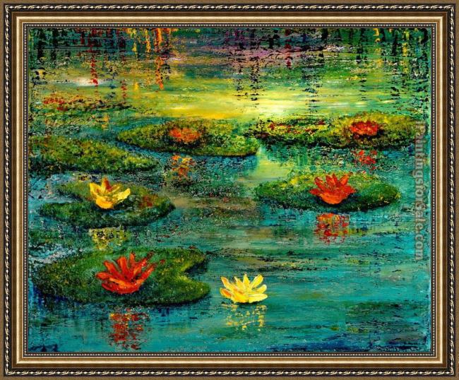 Framed 2012 tranquility painting
