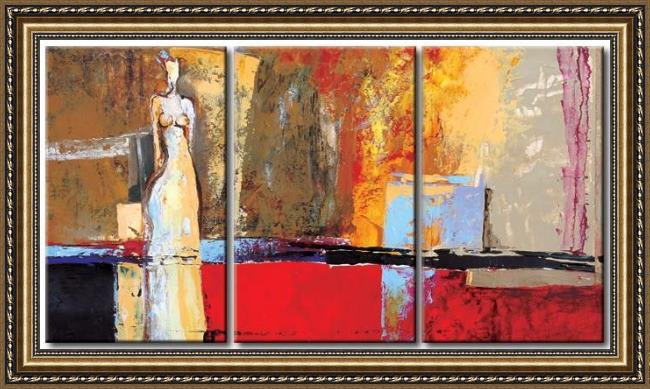 Framed Abstract 41246 painting