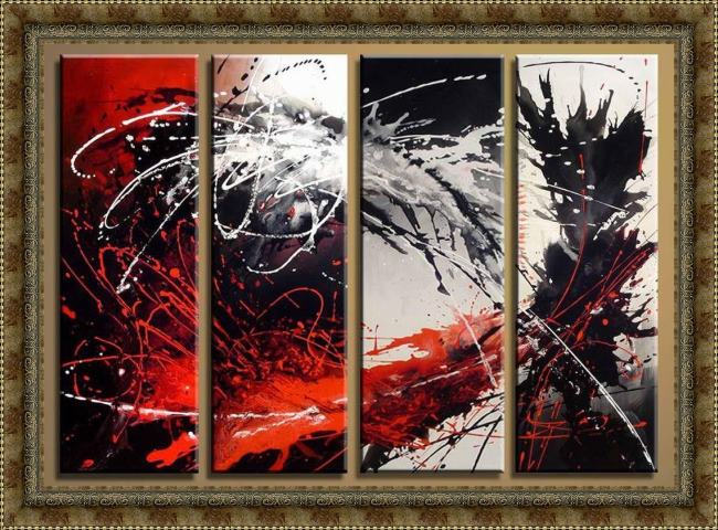 Framed Abstract 9 painting