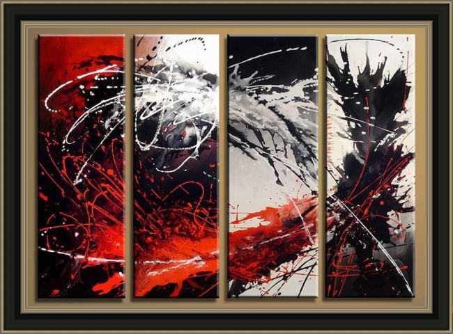 Framed Abstract 9 painting