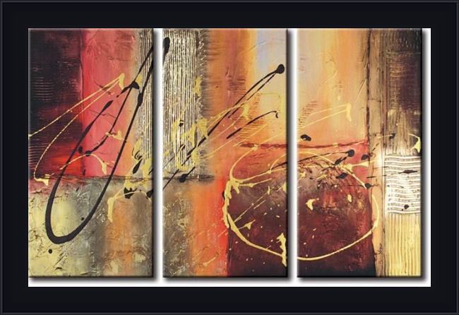 Framed Abstract 91365 painting