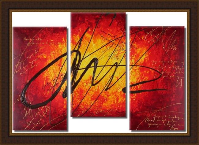 Framed Abstract 91753 painting