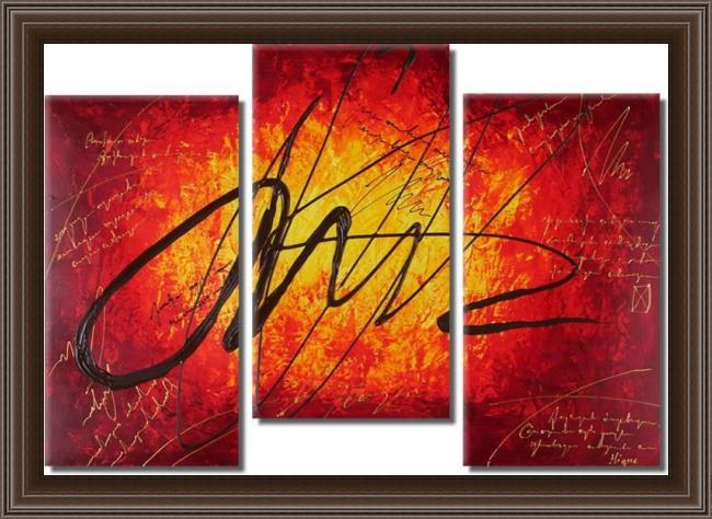 Framed Abstract 91753 painting
