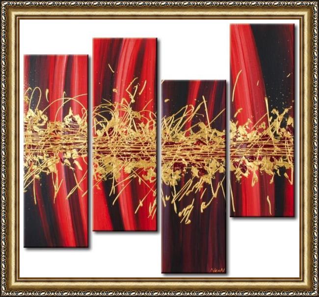 Framed Abstract 91900 painting