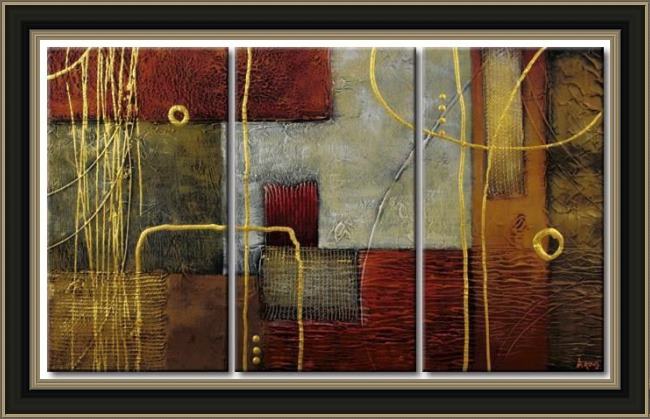 Framed Abstract 91925 painting