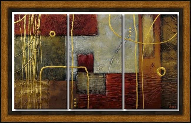 Framed Abstract 91925 painting