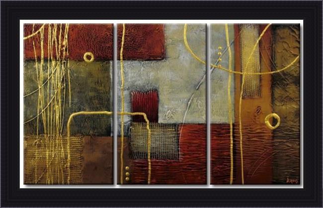 Framed Abstract 91925 painting