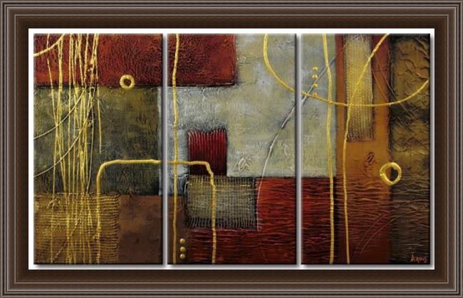 Framed Abstract 91925 painting