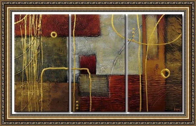 Framed Abstract 91925 painting