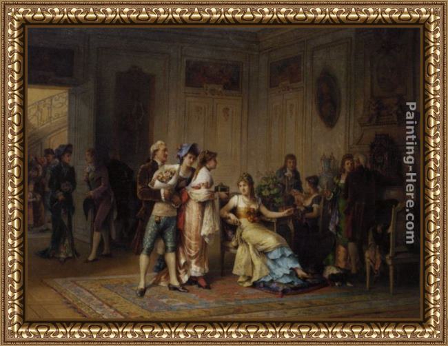 Framed Adrien de Boucherville a gift for the chatelaine painting