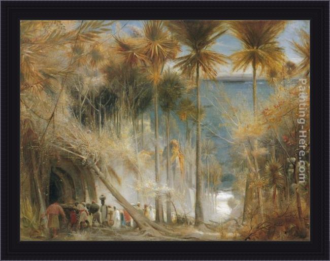 Framed Albert Goodwin ali baba abd the forty thieves painting