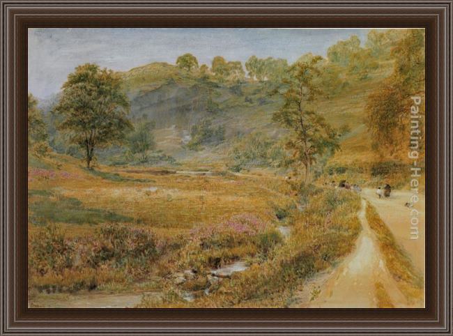 Framed Albert Goodwin matlock painting