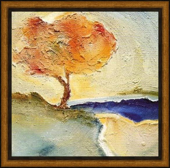 Framed Alfred Gockel the tree ii painting