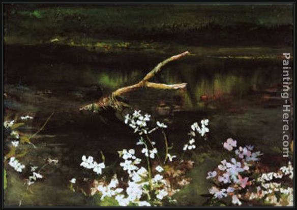 Framed Andrew Wyeth wishbone painting