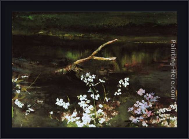 Framed Andrew Wyeth wishbone painting