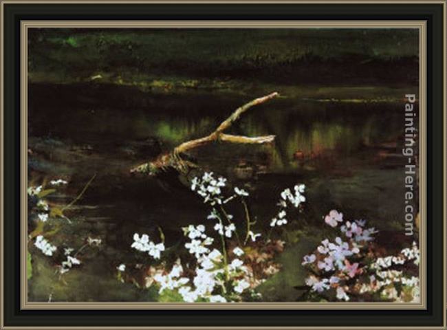 Framed Andrew Wyeth wishbone painting