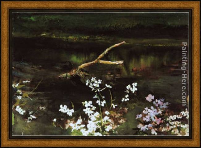 Framed Andrew Wyeth wishbone painting