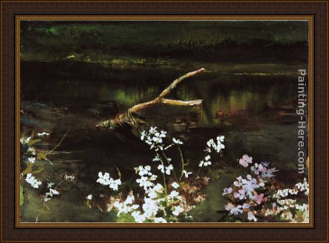 Framed Andrew Wyeth wishbone painting